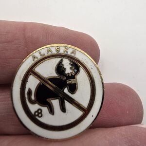 Vintage No BS Alaska Moose Pin